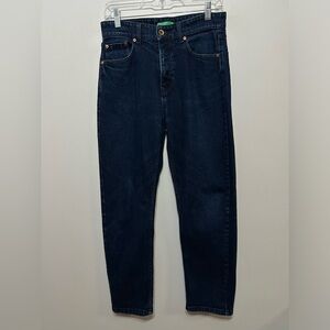 United Colors of Benetton Vintage 90s Button Fly High Rise Mom Jeans Size 29